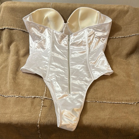 White Playboy Bodysuit - Picture 2 of 4